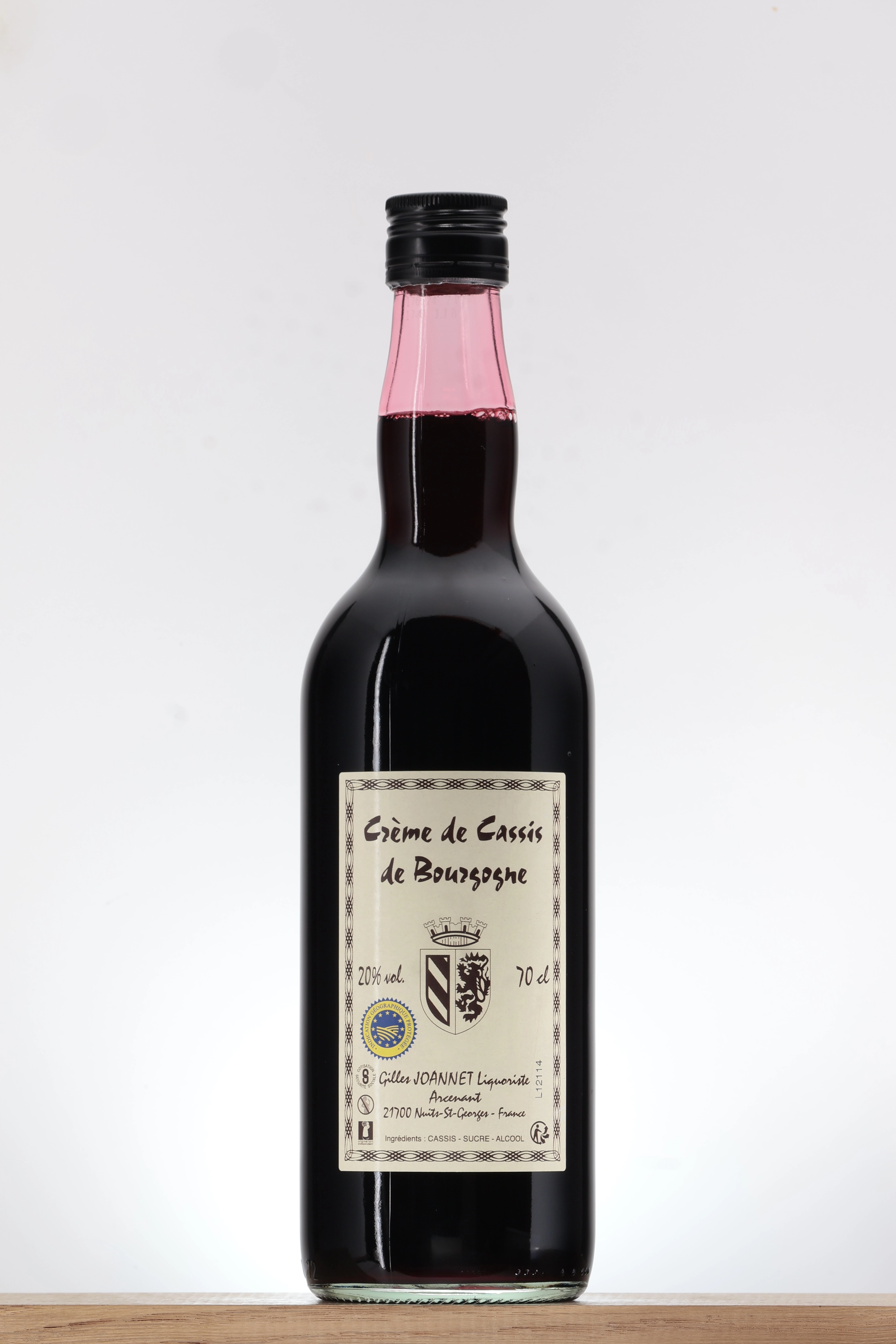 Crème de Cassis de Bourgogne IGP Gilles Joannet Crème de Cassis de Bourgogne IGP Gilles Joannet