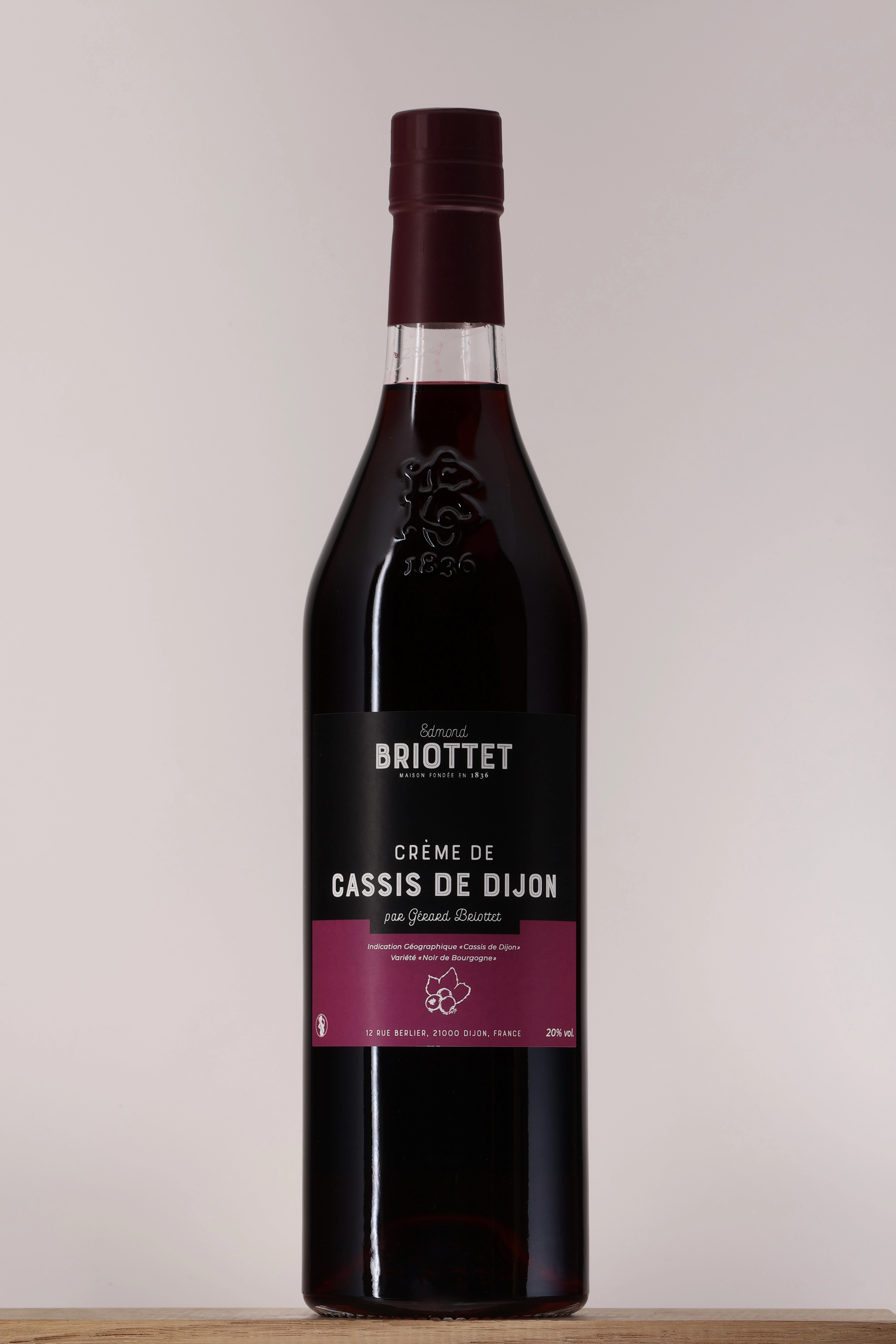 Crème de Cassis de Dijon IGP Gérard Briottet Crème de Cassis de Dijon IGP Gérard Briottet