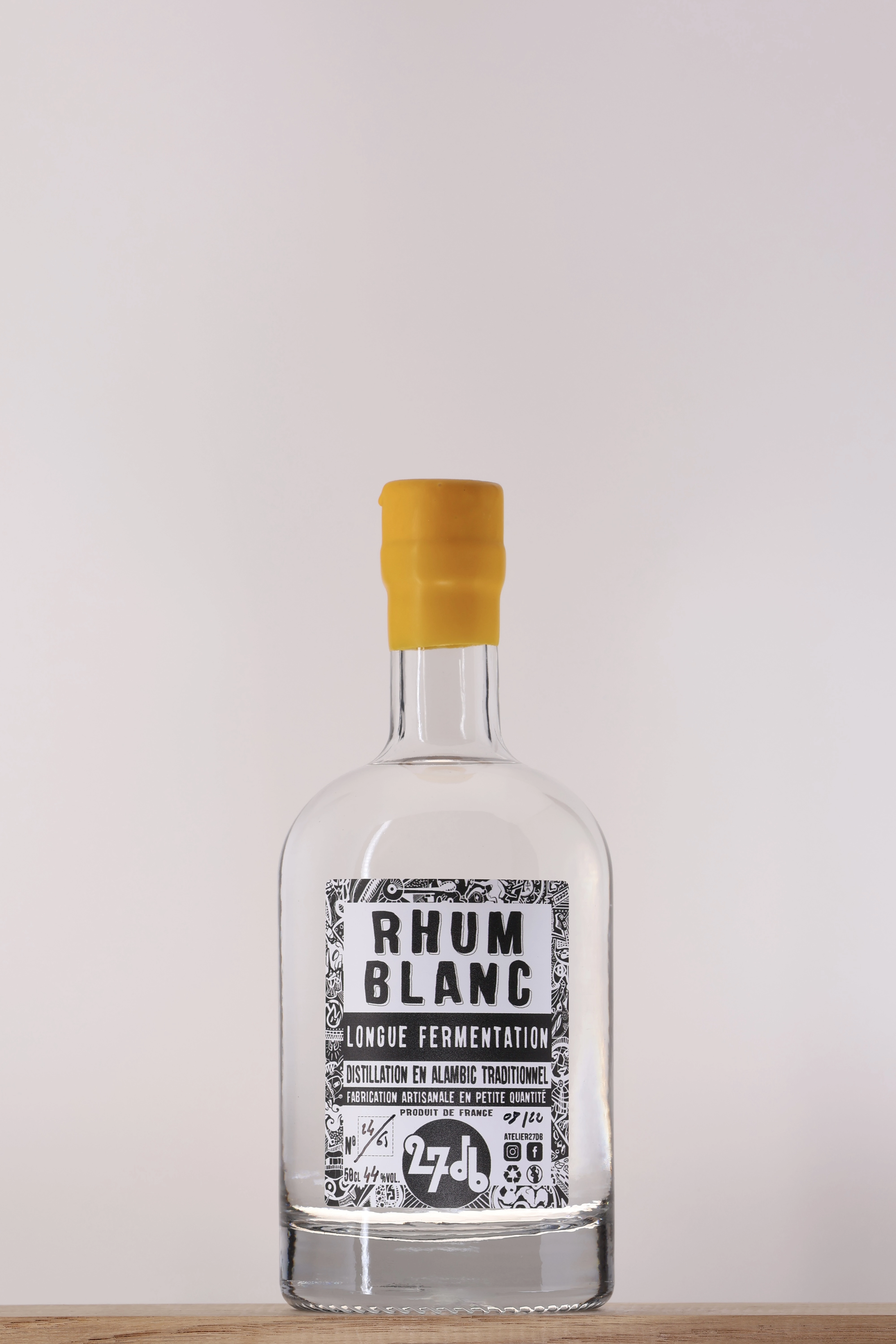 Rhum blanc Longue Fermentation Atelier 27db Rhum blanc Longue Fermentation Atelier 27db