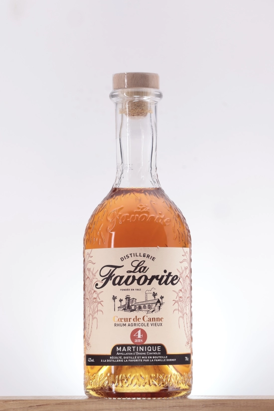 Rhum Coeur de Canne Vieux 4 Ans Distillerie La Favorite