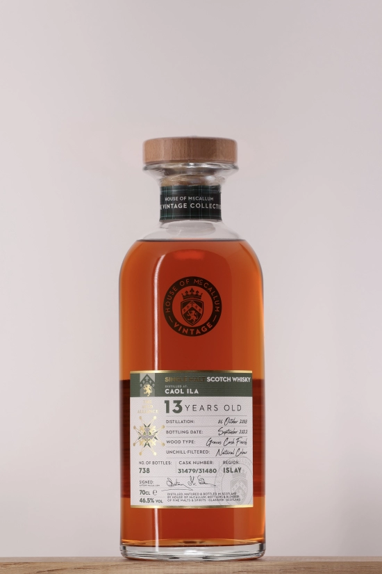Whisky 2008 Caol Ila 13 ans Finition Graves House of Mc Callum
