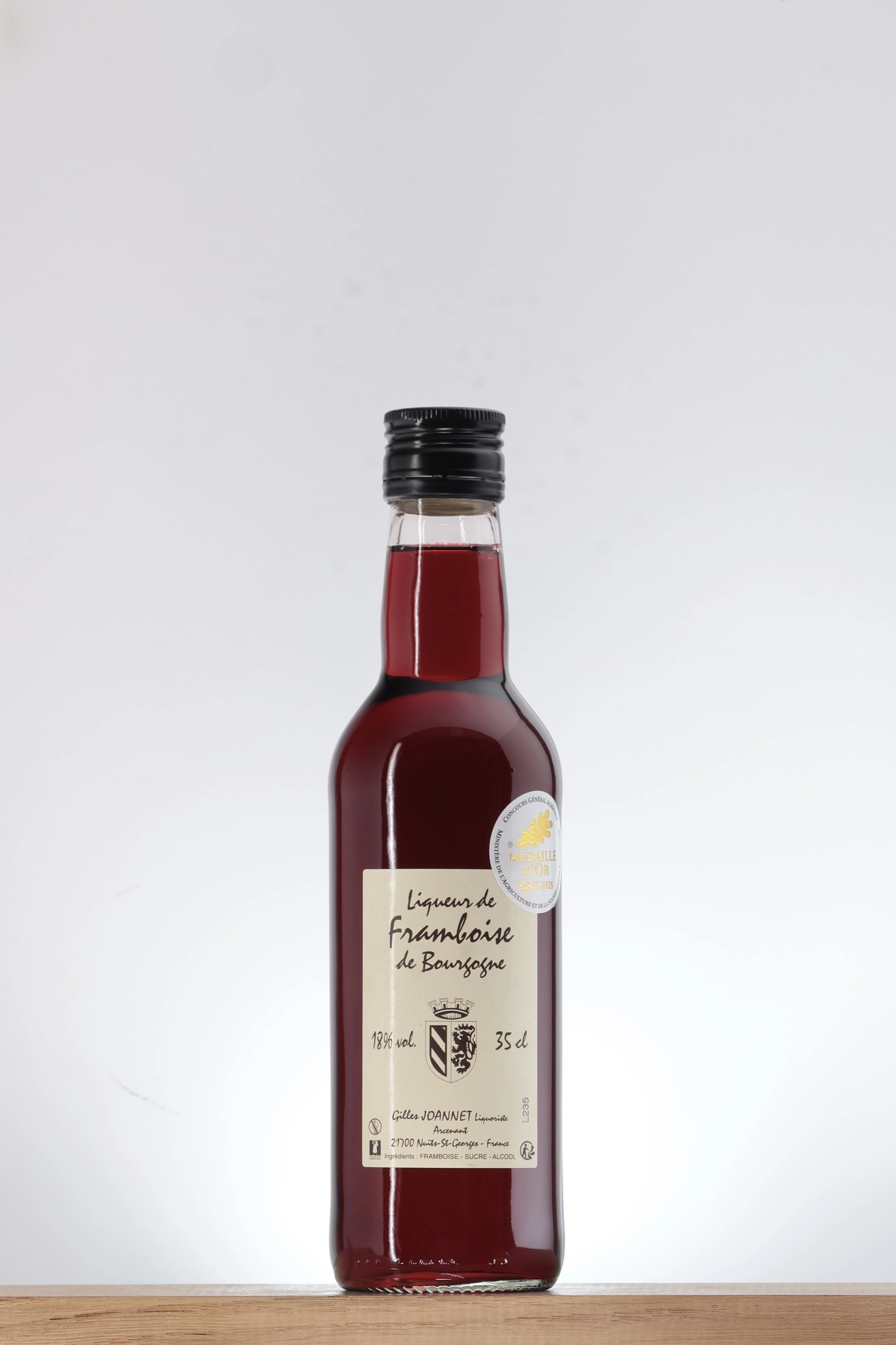 Liqueur de framboise de Bourgogne Joannet 35 cl