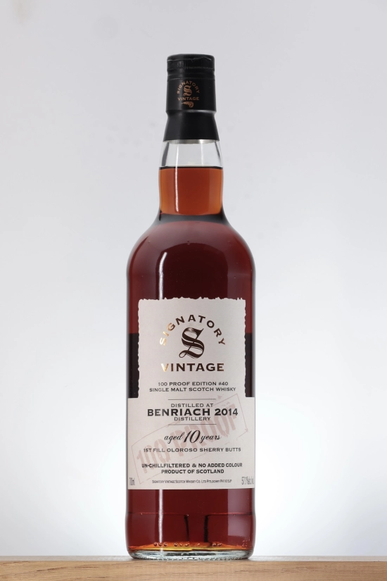 Whisky Benriach 2014 10 ans Oloroso Butts Signatory Vintage