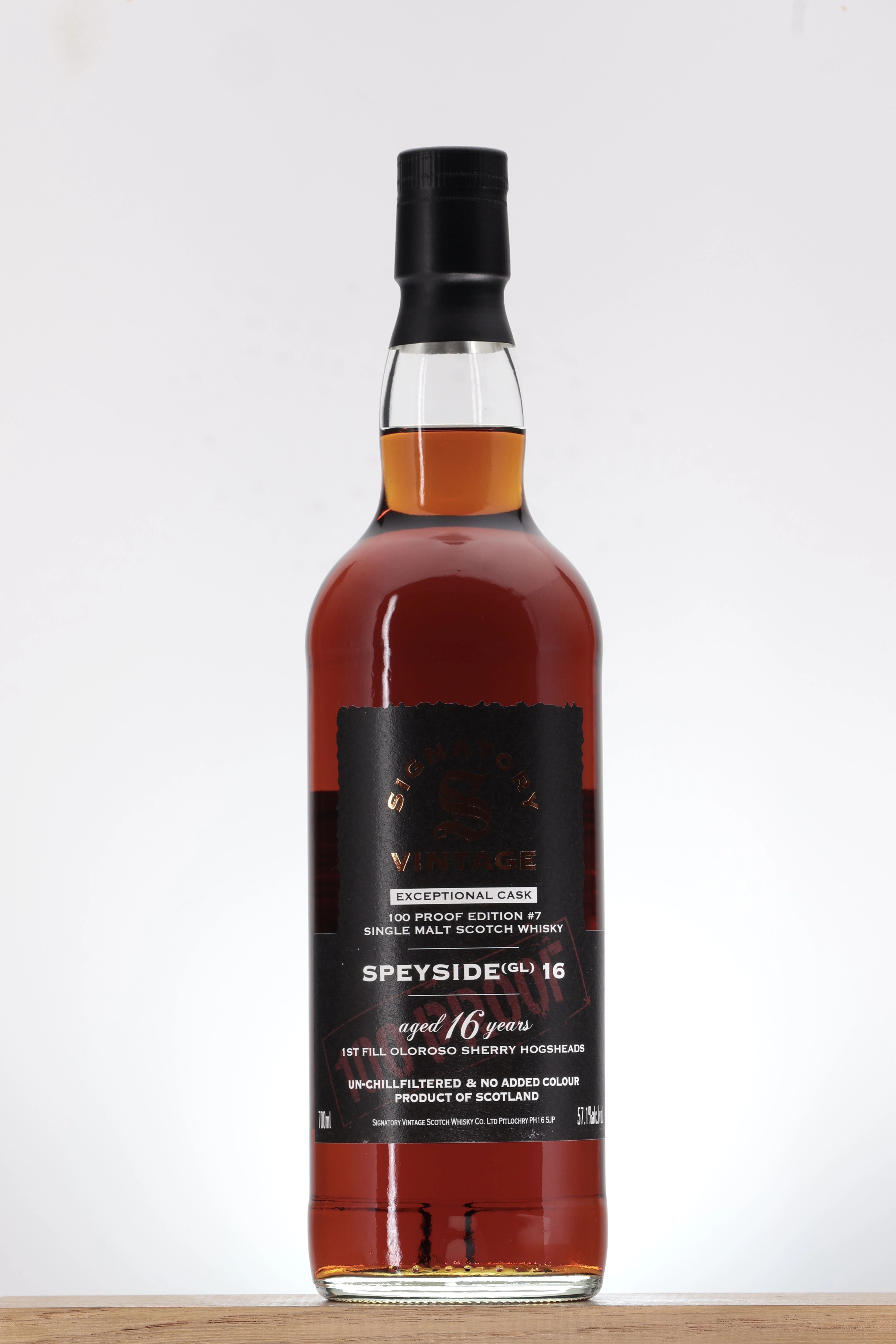 Whisky Speyside Exceptionnal Cask 16 ans Oloroso Sherry Signatory Vintage