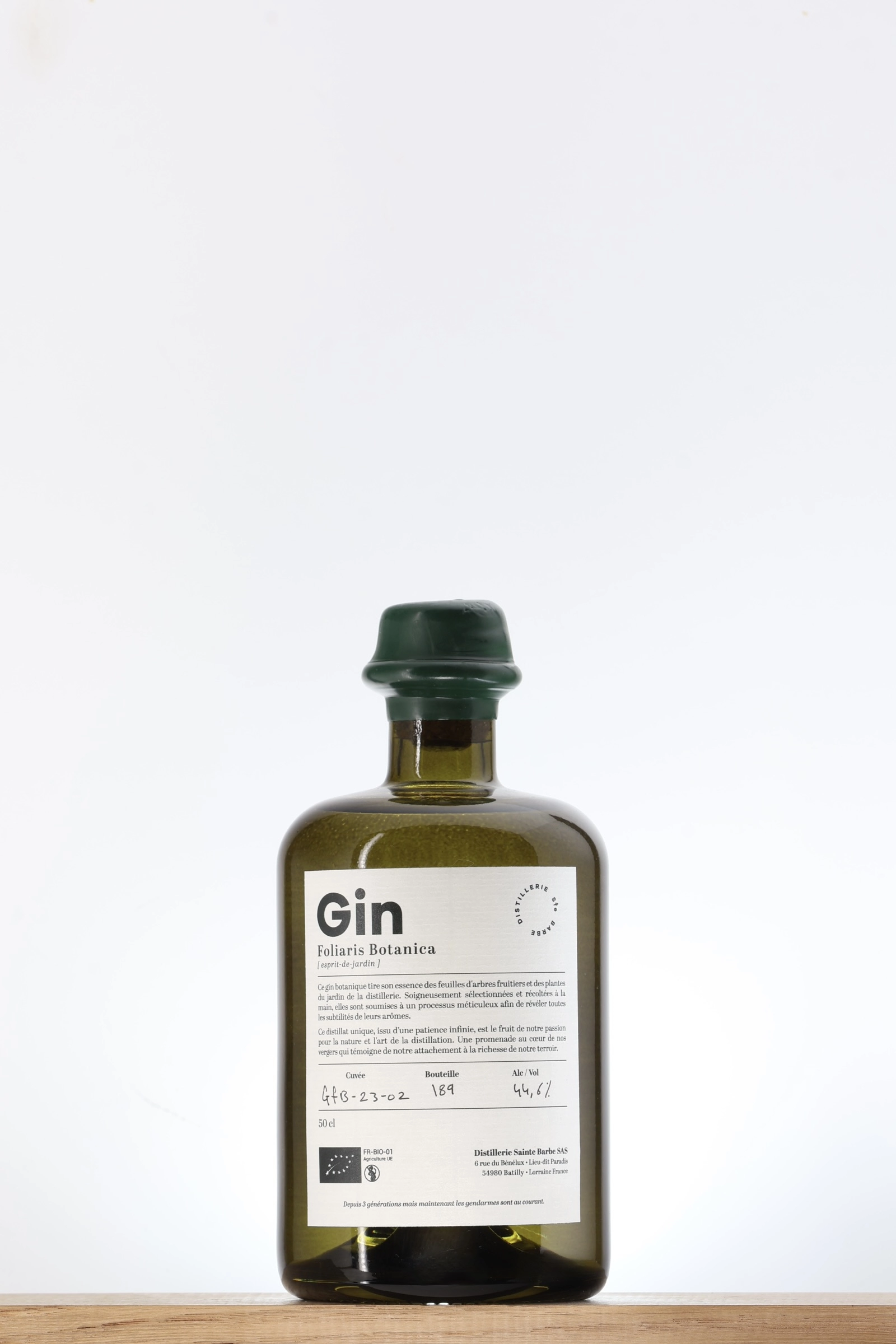 Gin Foliaris Botanica Distillerie Sainte Barbe