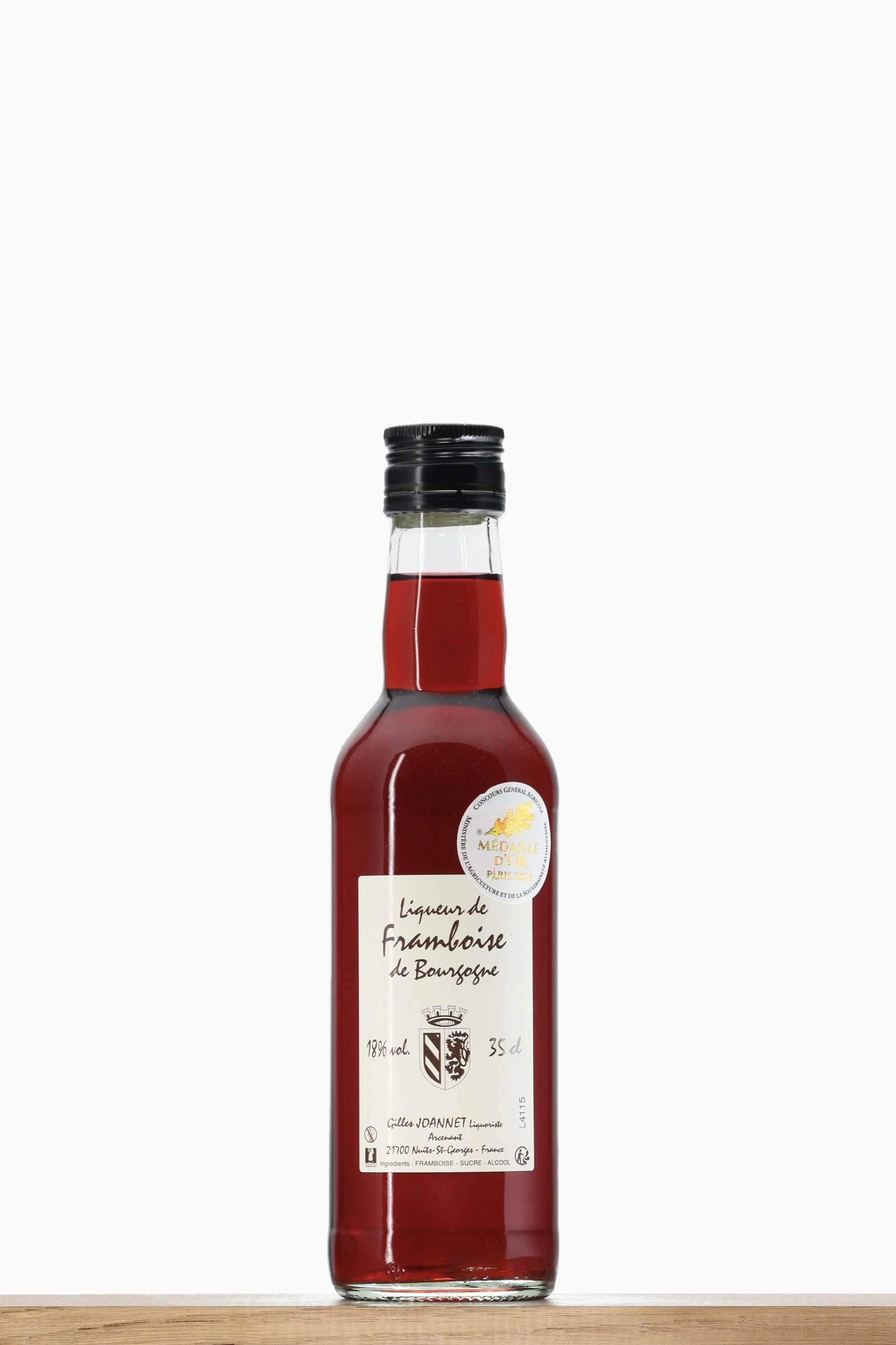 Liqueur de framboise de Bourgogne Joannet 35 cl