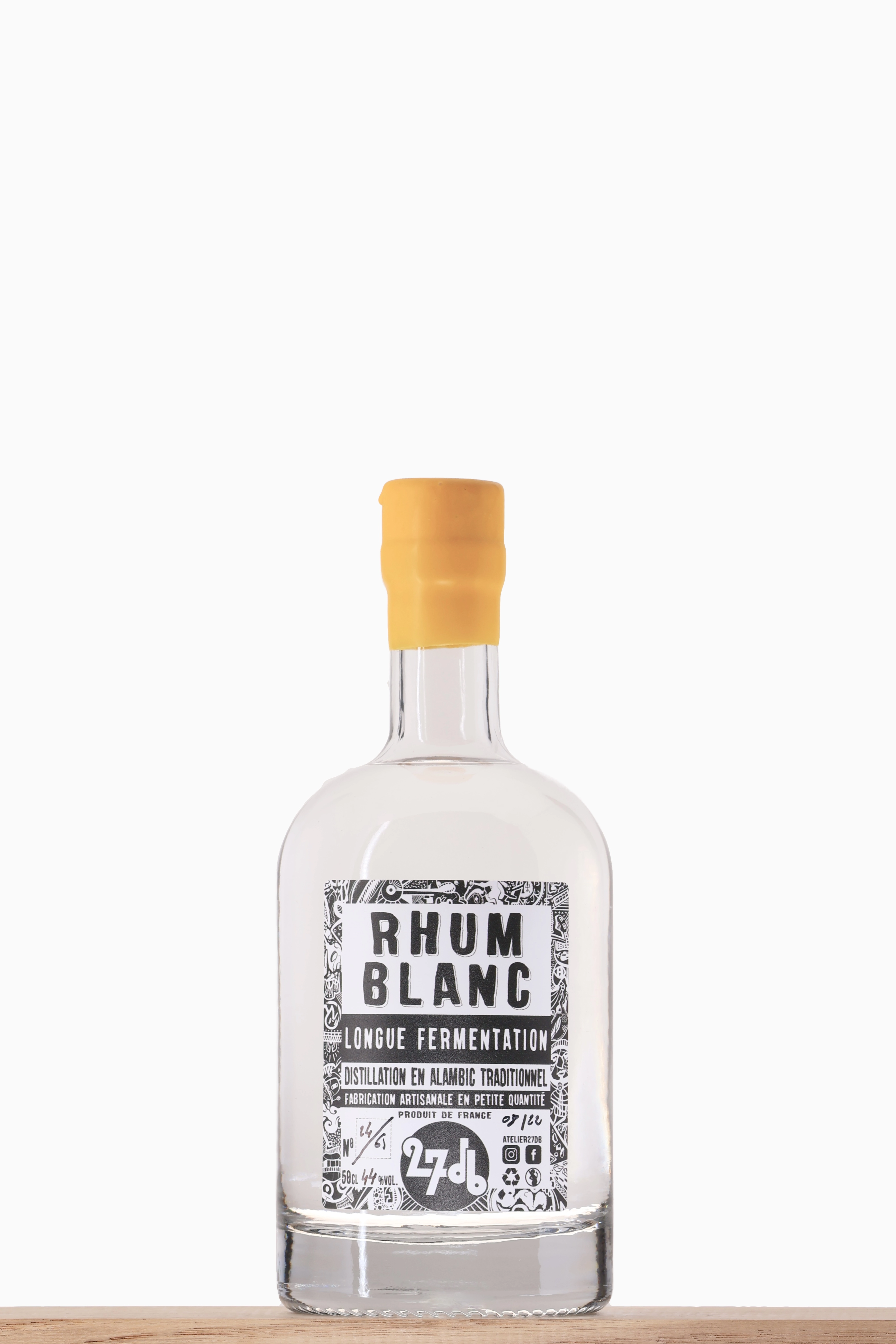 Rhum blanc Longue Fermentation Atelier 27db