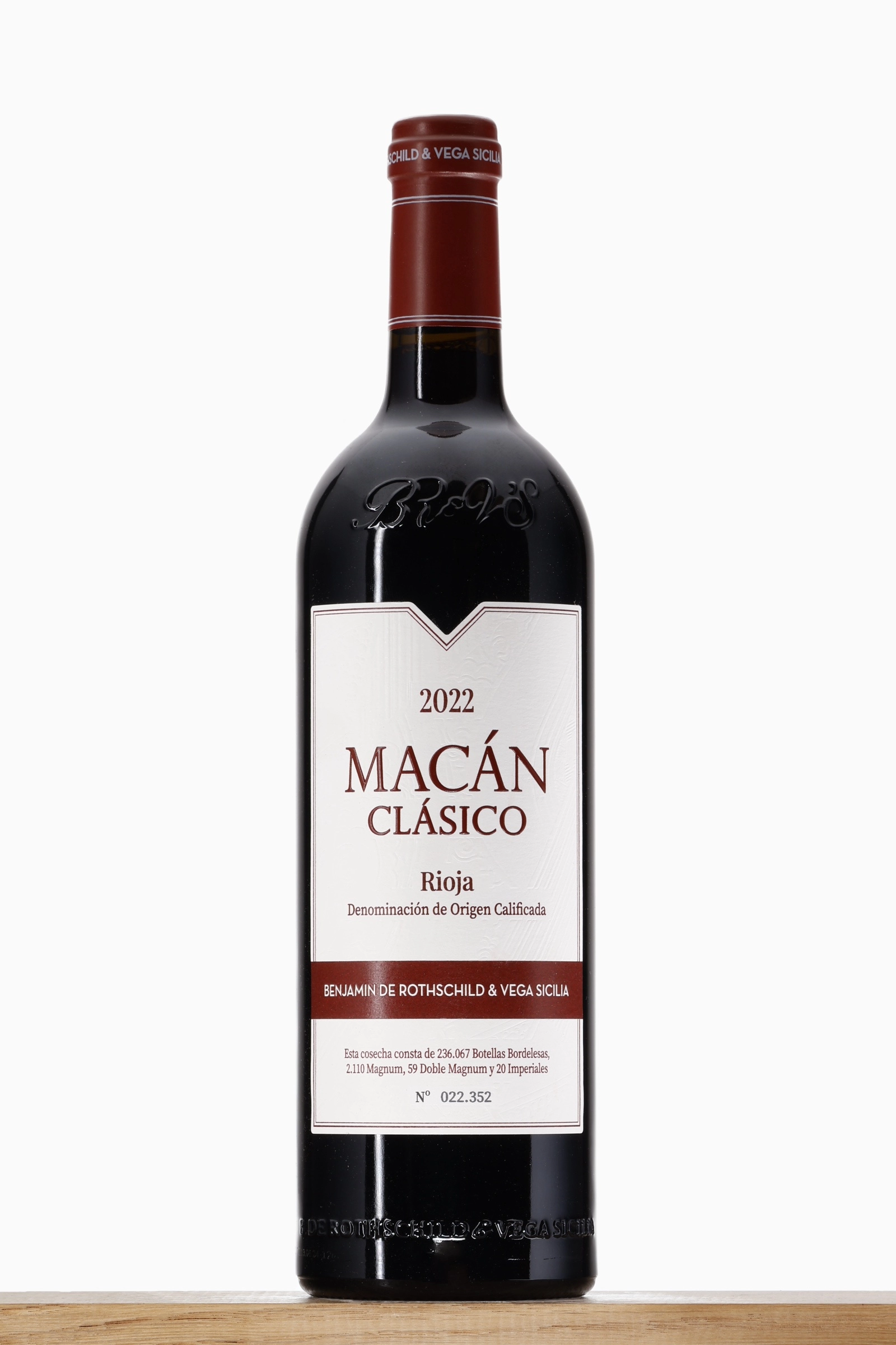 Rioja Mácan Clásico 2022 Benjamin de Rothschild & Tempos Vega Sicilia 