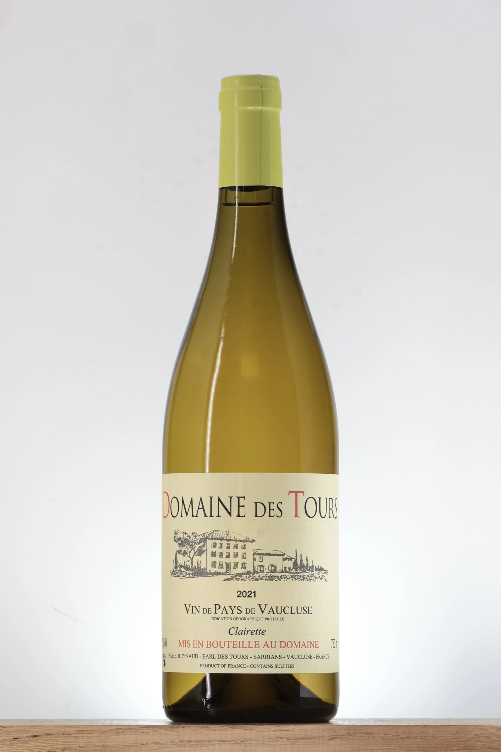 Vin de Pays du Vaucluse blanc 2021 Domaine des Tours